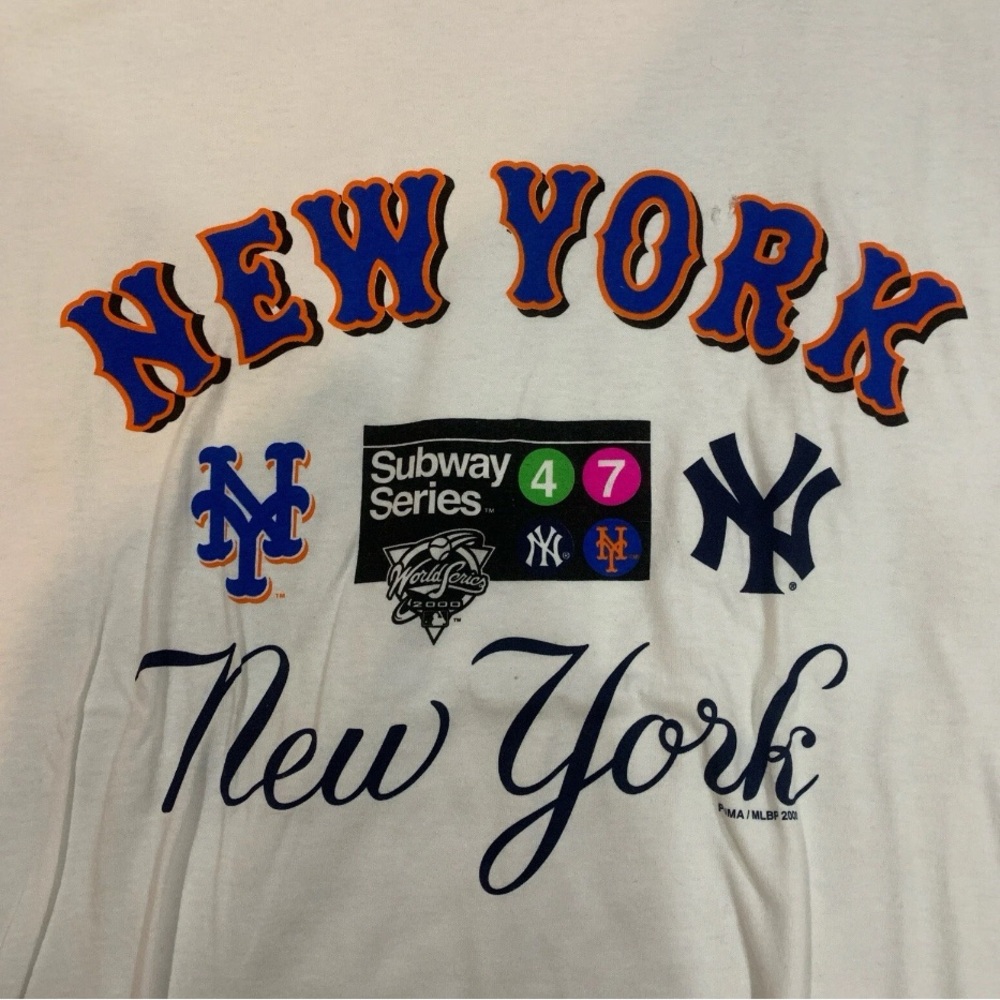 Yankees Vintage Puma New York Subway Series Graphic shirt brand new size xl